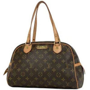 Louis Vuitton Montorgueil 2way Handbag Tote Bag Monogram Brown